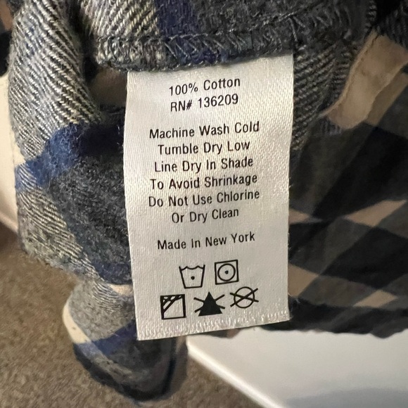 HATCH Collection Maternity Madeline Flannel Button Back Top XS/0 - Picture 6 of 6